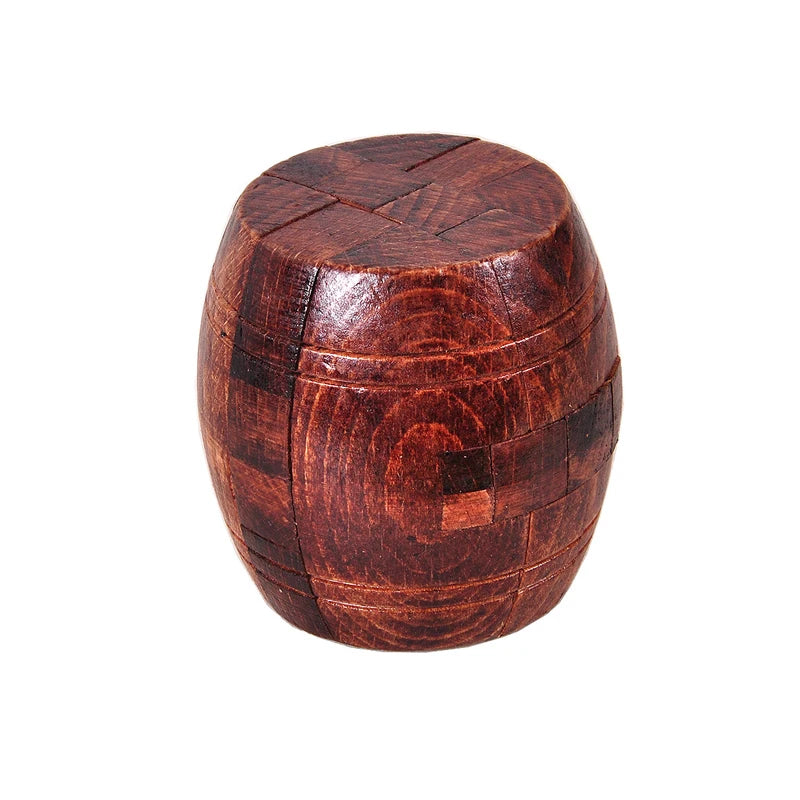 Wooden barrel-puzzle