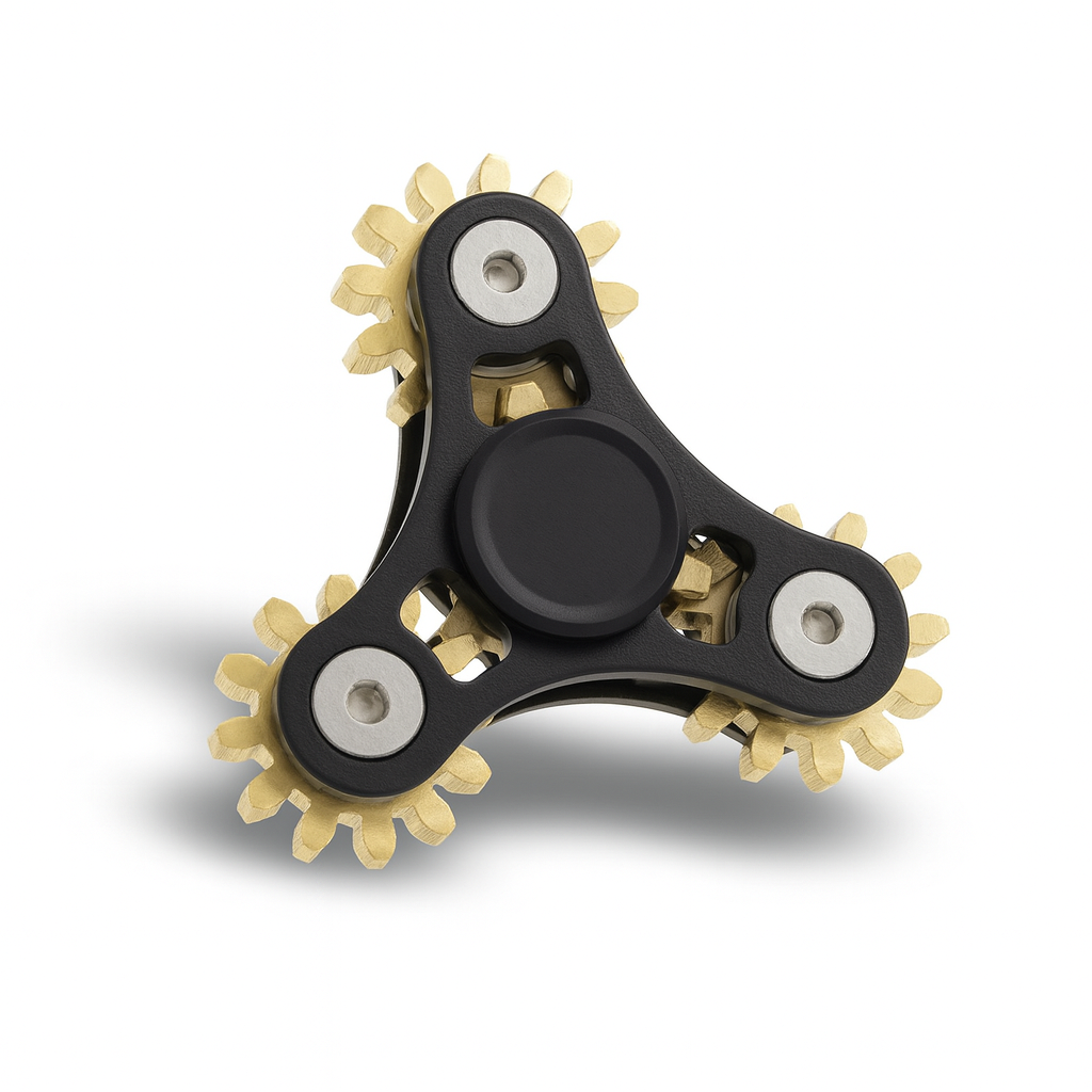 Mechanical Linkage Spinner – Industrial Elegance in Your Hands