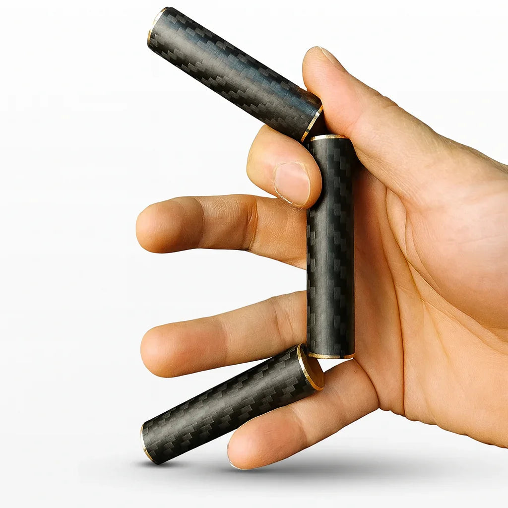 Magnetic Carbon Fiber EDC Fidget Stick – 3-Section Rotating Stress Relief Toy for Adults