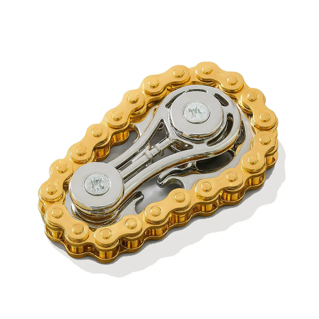 MindEase Gear Spinner Sprockets Flywheel Metal Bike Chains Fingertip Gyro Fidget Spinner stress relief