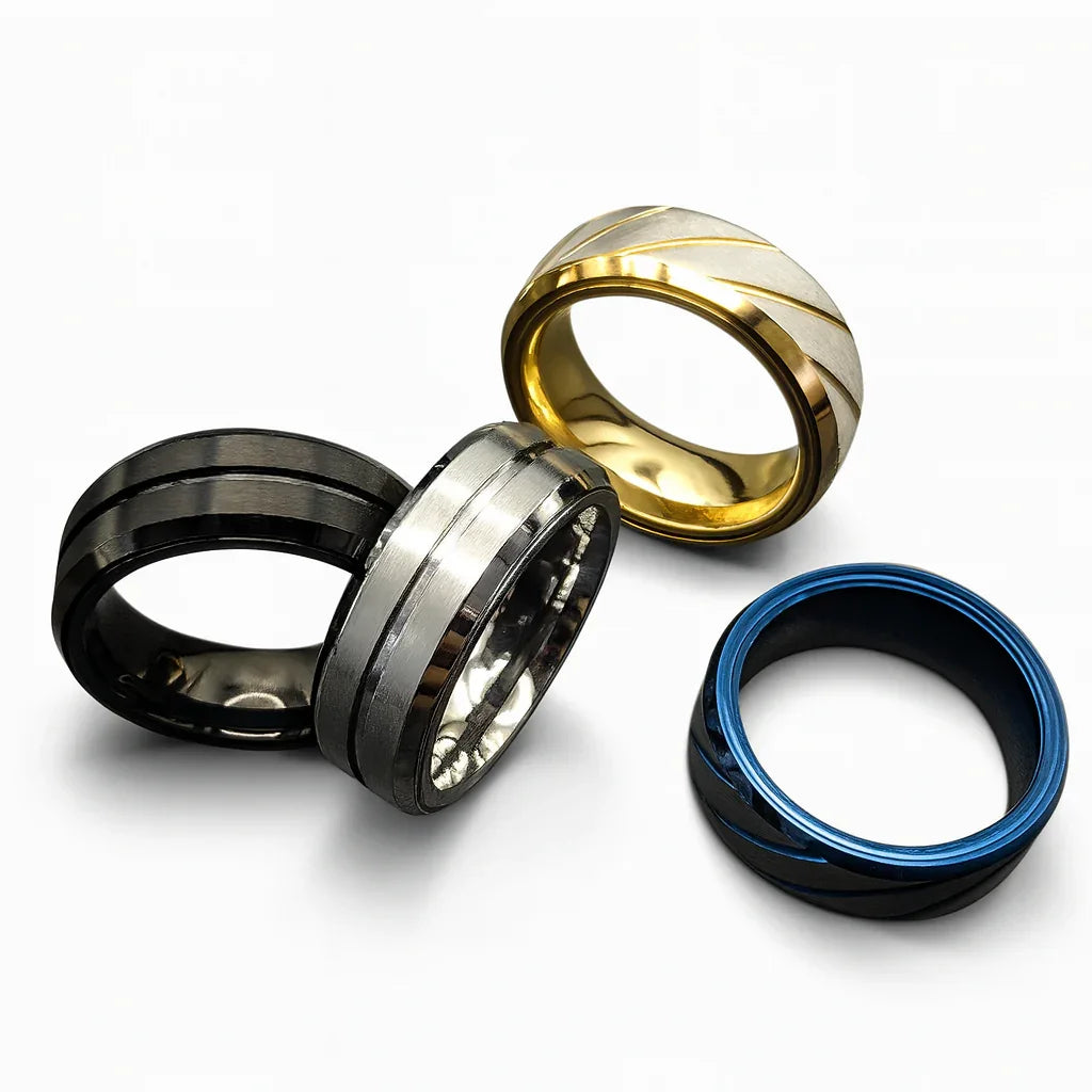 Metal Fidget Ratchet Ring – Stress Relief & Fashion Accessory for Adults