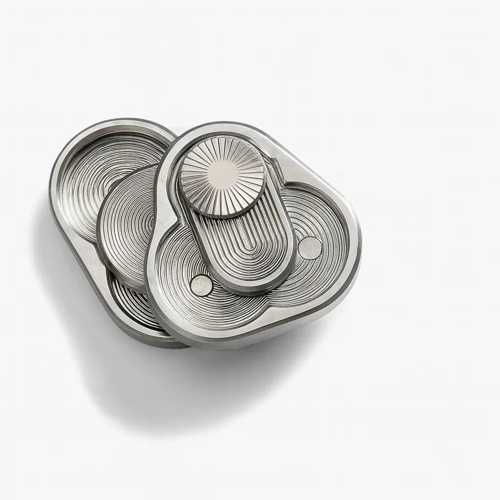 Magnetic Triangular Metal Fidget Slider – EDC Stress Relief Executive Toy for Adults