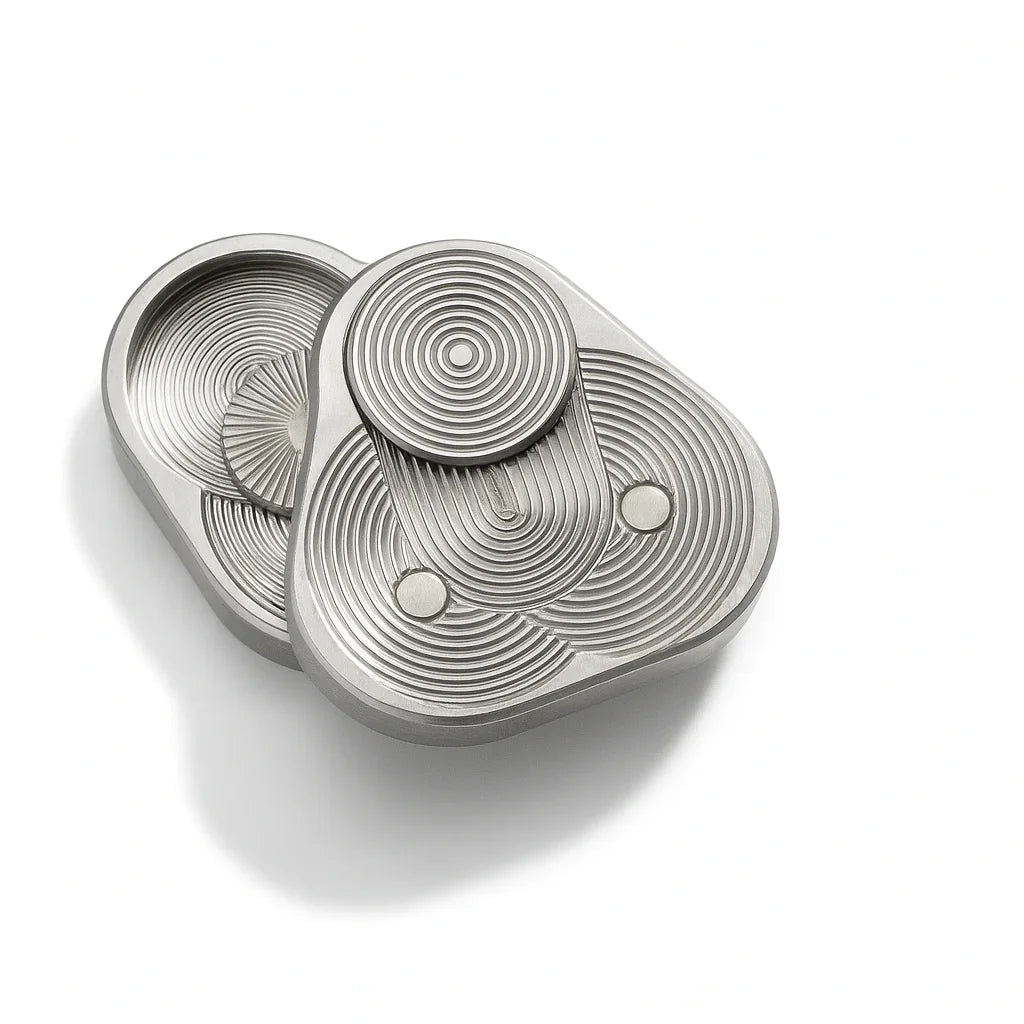 Magnetic Triangular Metal Fidget Slider – EDC Stress Relief Executive Toy for Adults