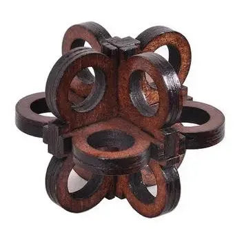 Classic Wooden Puzzle Mind Brain Teasers Interlocking Puzzles Game