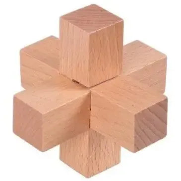 Classic Wooden Puzzle Mind Brain Teasers Interlocking Puzzles Game