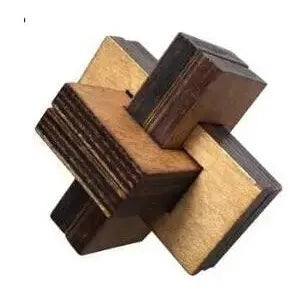 Classic Wooden Puzzle Mind Brain Teasers Interlocking Puzzles Game