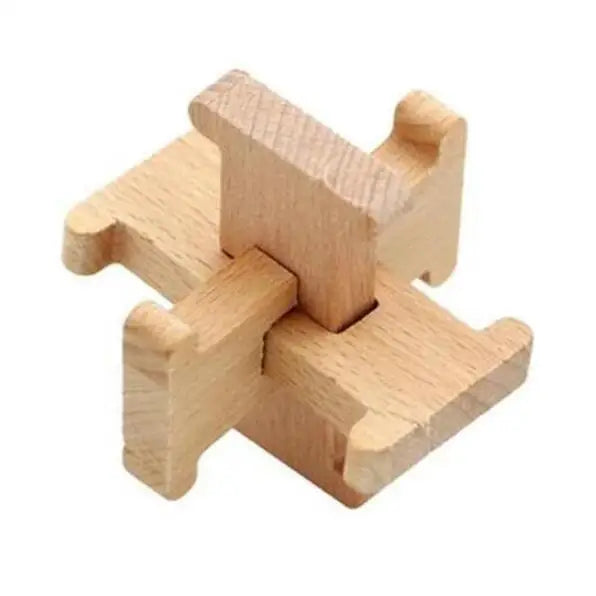 Classic Wooden Puzzle Mind Brain Teasers Interlocking Puzzles Game