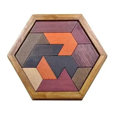 Classic Wooden Puzzle Mind Brain Teasers Interlocking Puzzles Game