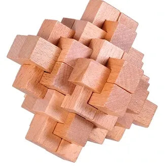 Classic Wooden Puzzle Mind Brain Teasers Interlocking Puzzles Game