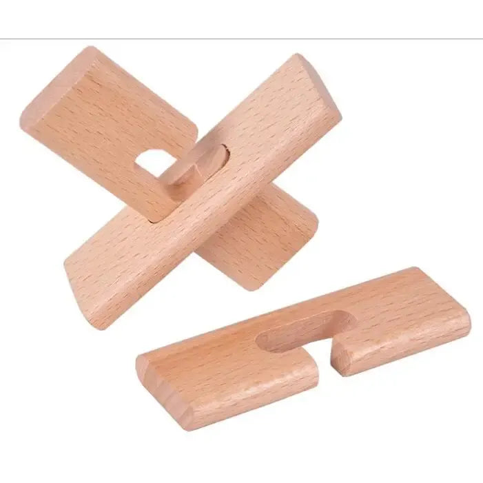 Classic Wooden Puzzle Mind Brain Teasers Interlocking Puzzles Game