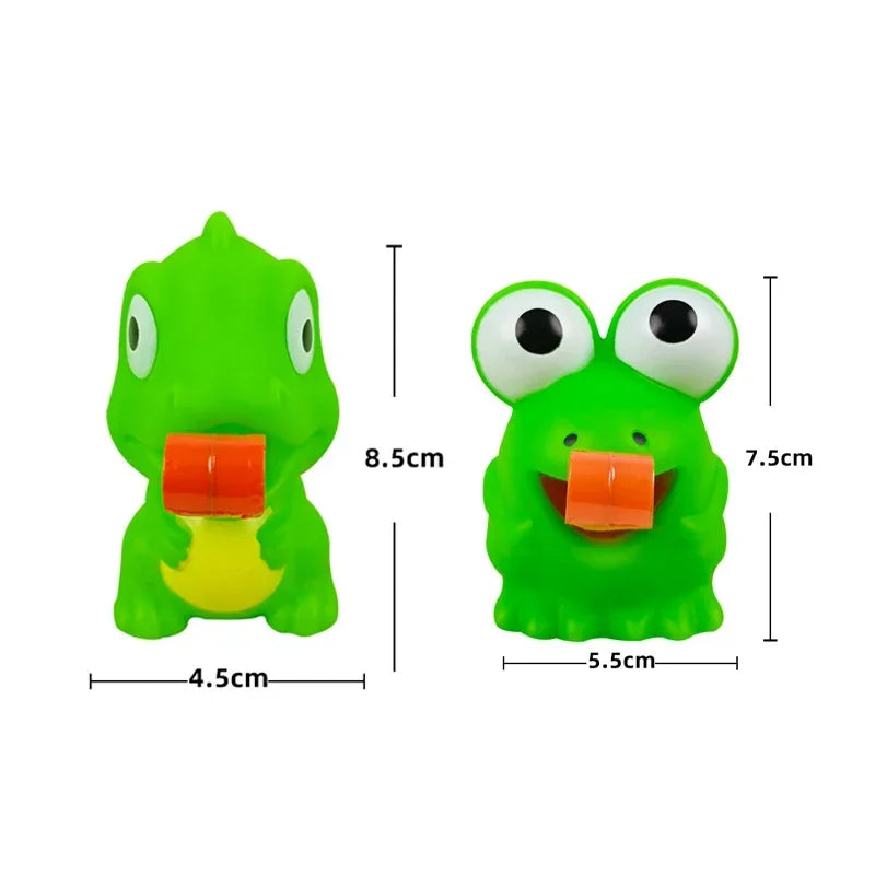 Decompression Fidget Toys Pinch Frog Dinosaur Sticking Tongue Out Relieve Stress 