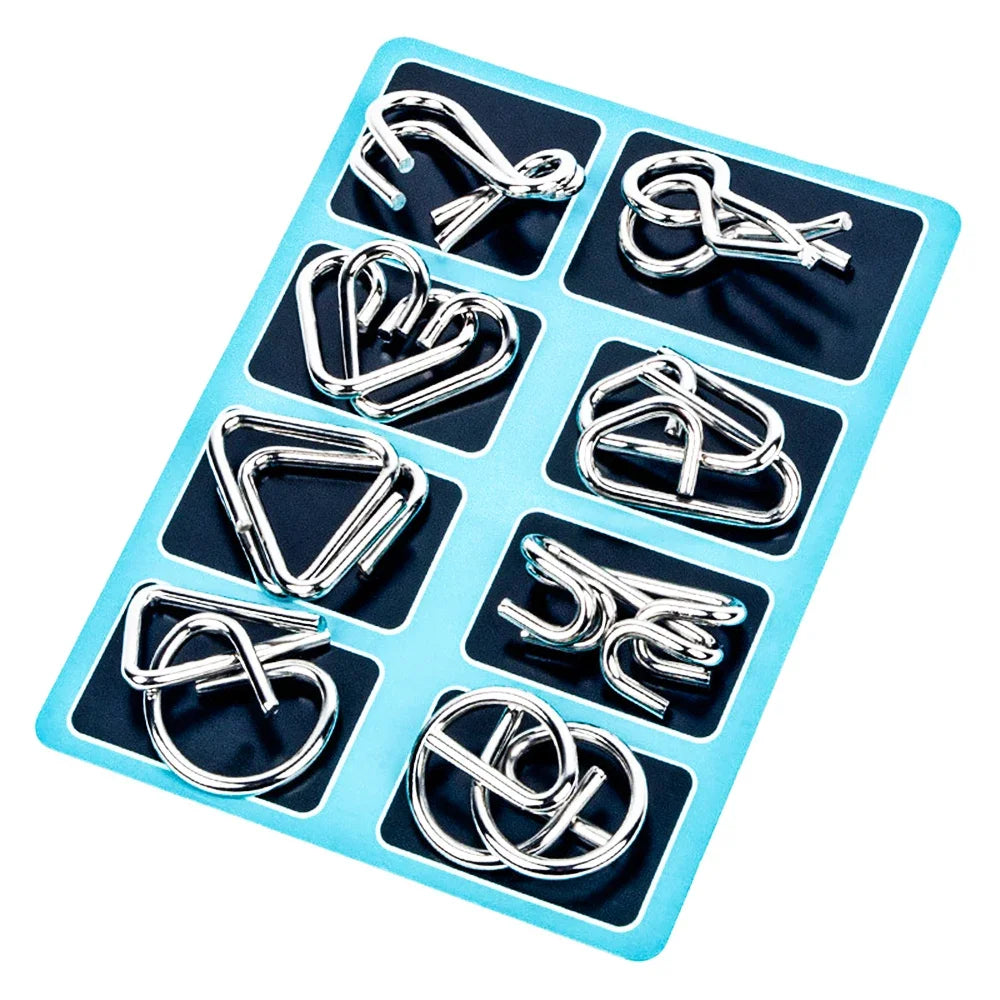 IQ Metal Brain teaser Magic Puzzle Brainstring Game Unlocking 