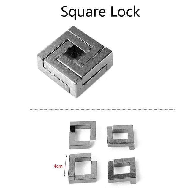 IQ Metal Brain teaser Magic Puzzle Brainstring Game Unlocking 