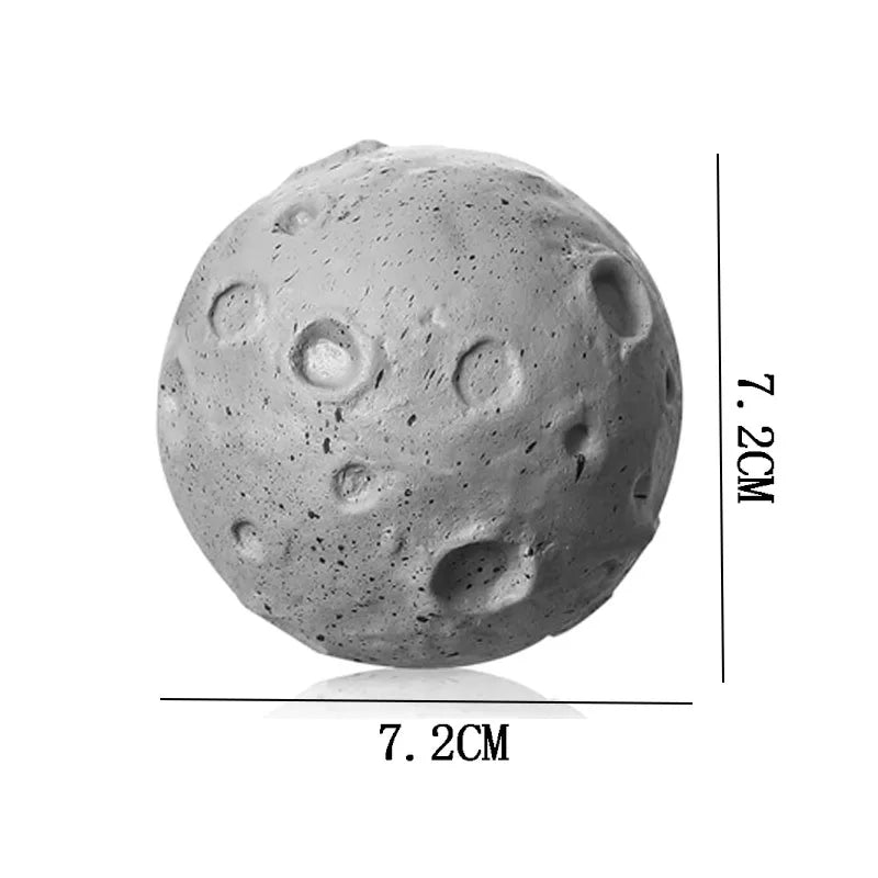 Lunar Focus Foam Ball – Moon Texture Squeezable Desk Toy