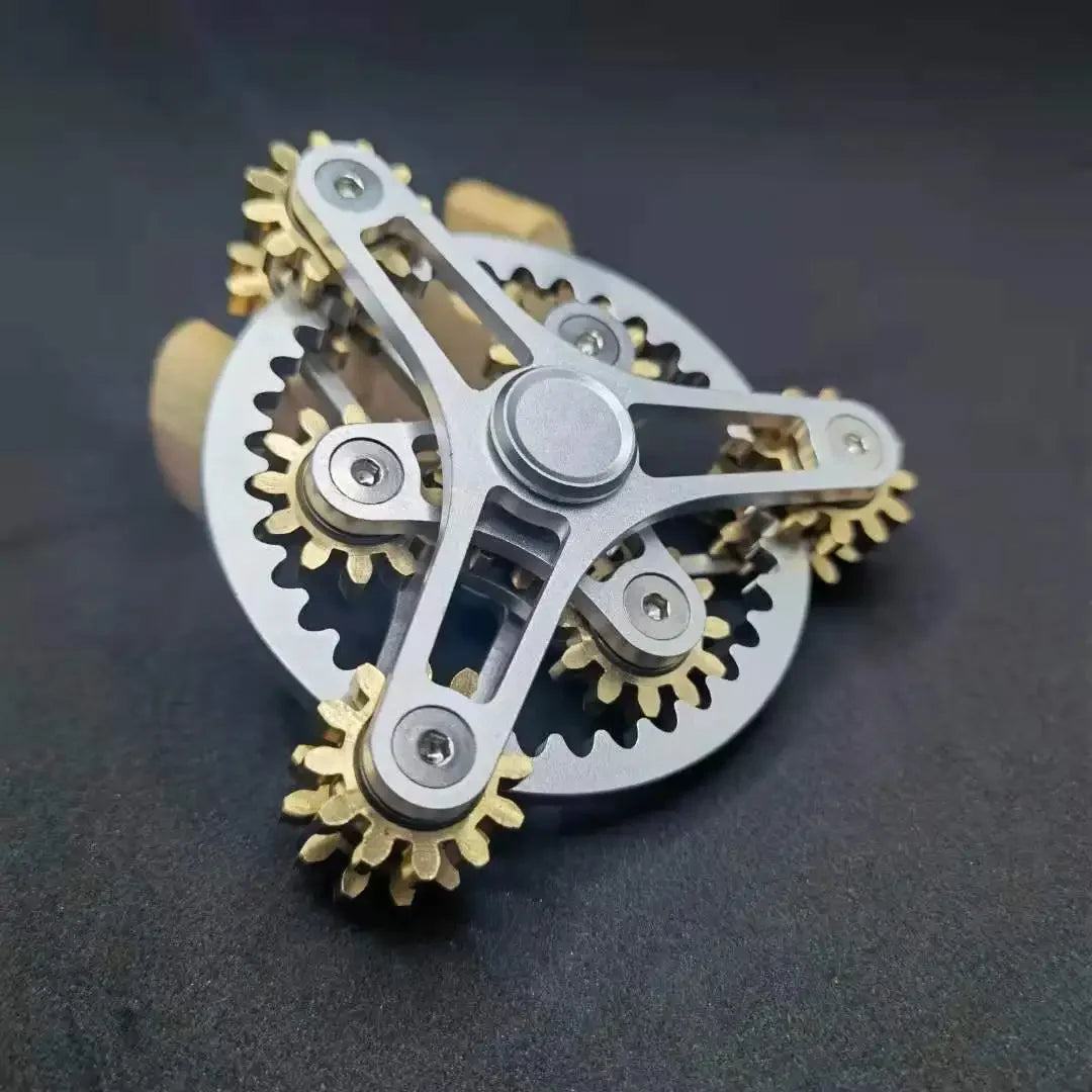 Mechanical Linkage Spinner – Industrial Elegance in Your Hands