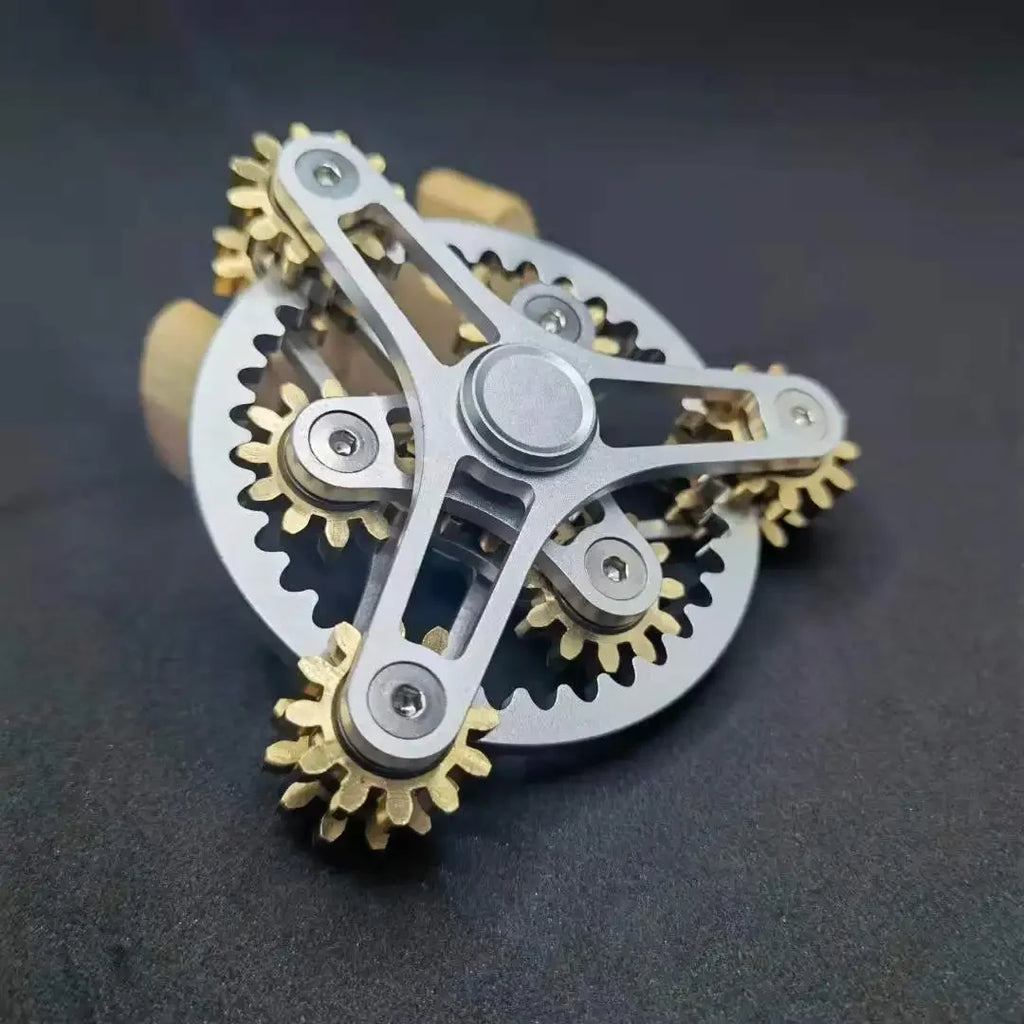 Mechanical Linkage Spinner – Industrial Elegance in Your Hands