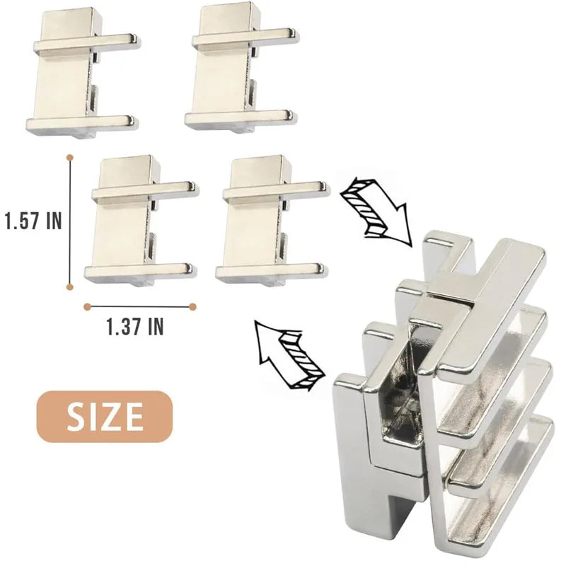 Metal Brain Teaser Puzzles 9PCS Educational Intellectual Toys Unlock Interlock IQ Test Adults Magic Tricks Novelty Gifts