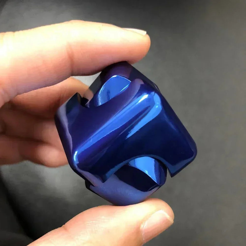 Metal Rotating Cube – Stress Relief Gyroscope Toy for Adults