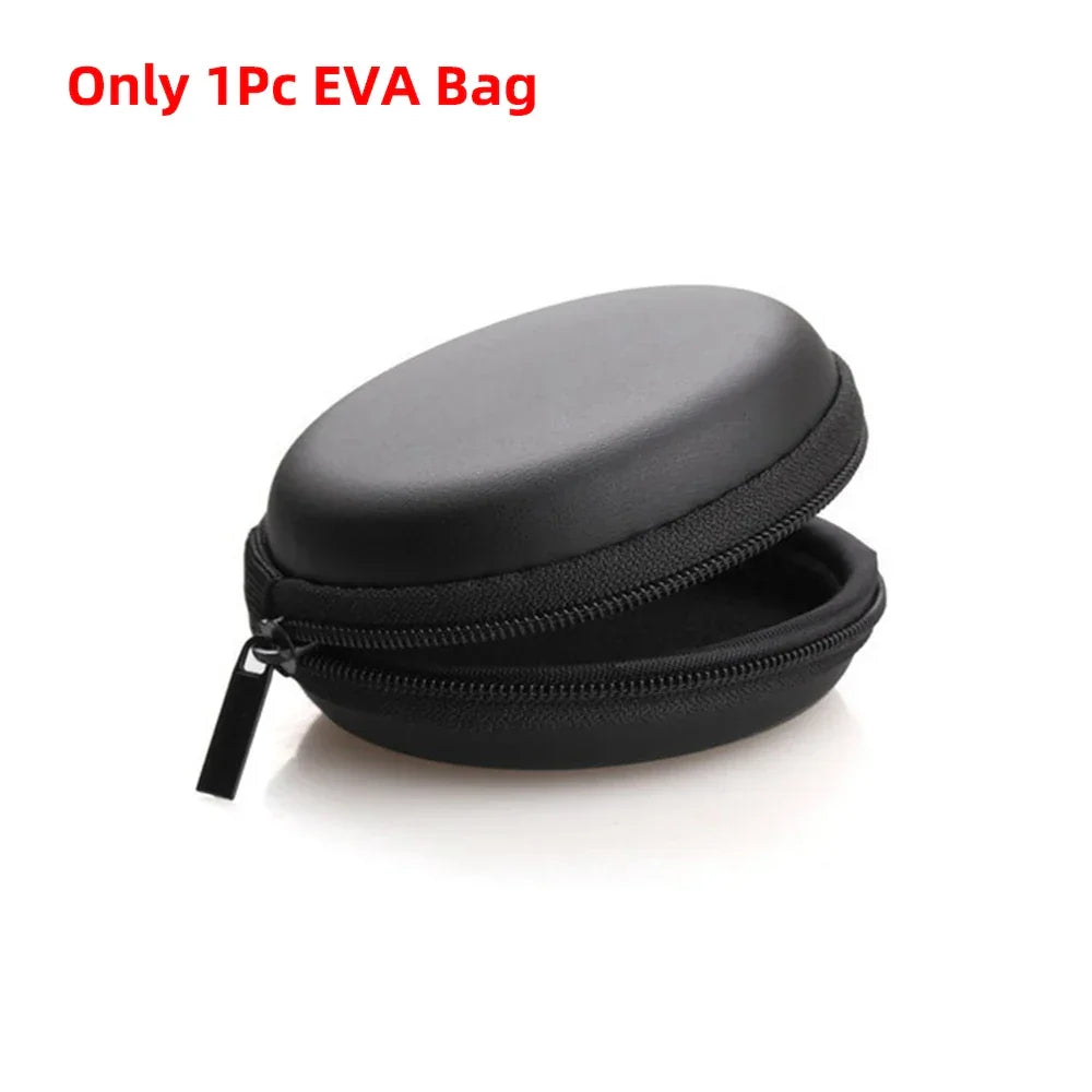 Black EVA bag with a zipper on a white background, labeled 'Only 1Pc EVA Bag'.