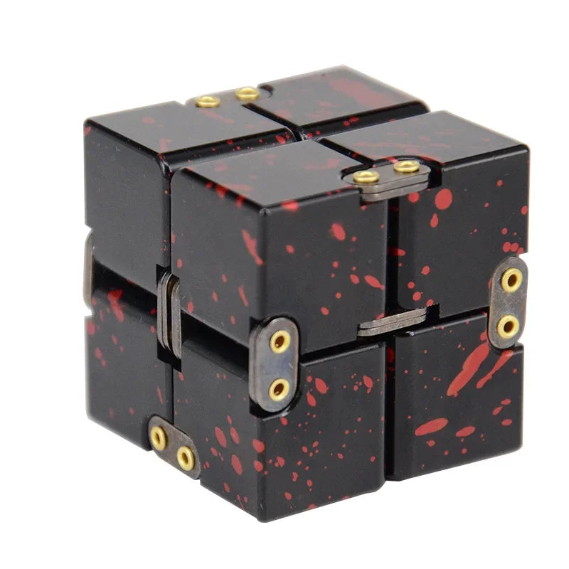 MindEase Infinity Cube Fidget Metal Aluminum Alloy, Stress Relief