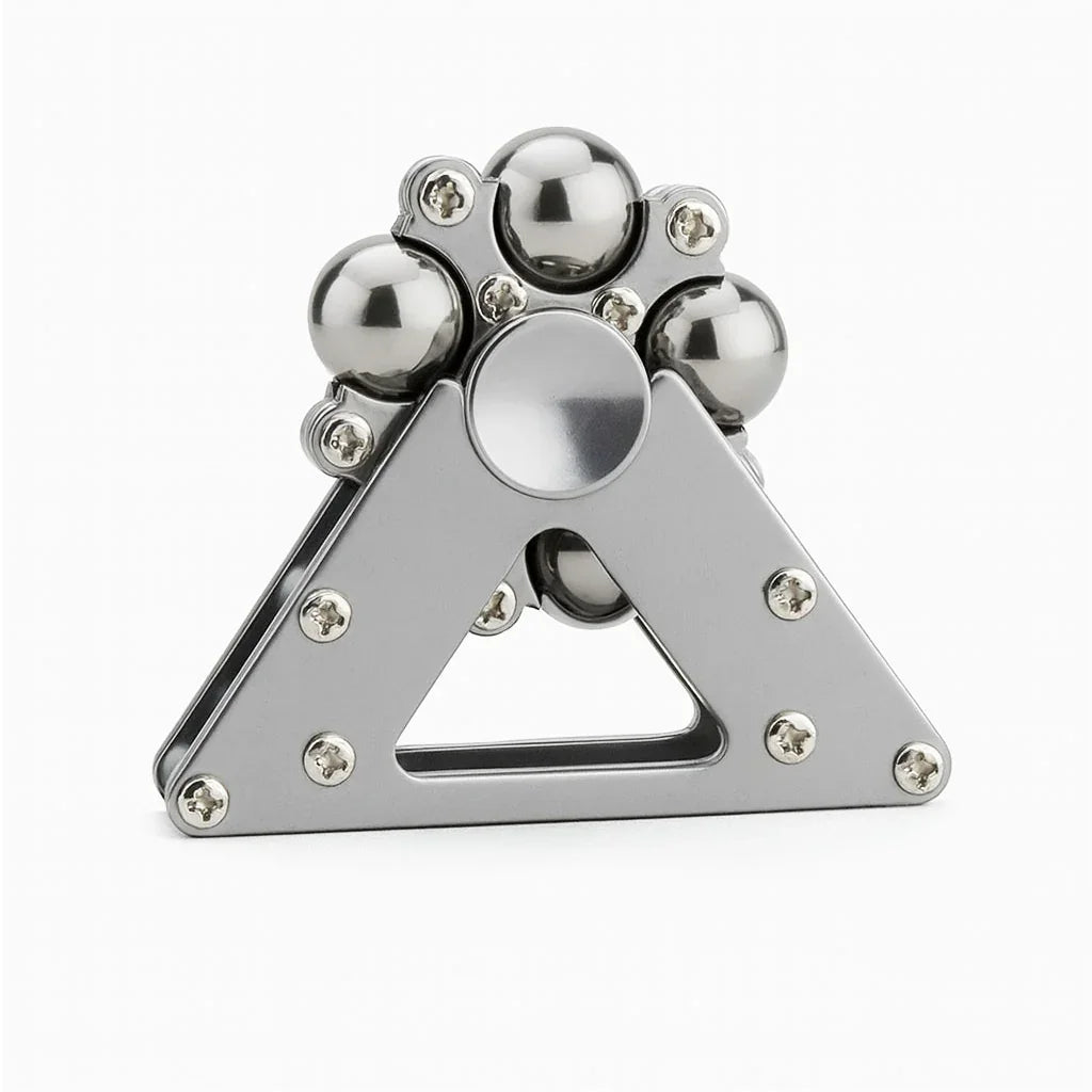 MindEase Premium Desk Spinner Double Pendulum Fidget Spinner Foldable Metal Antistress Stress Reliever