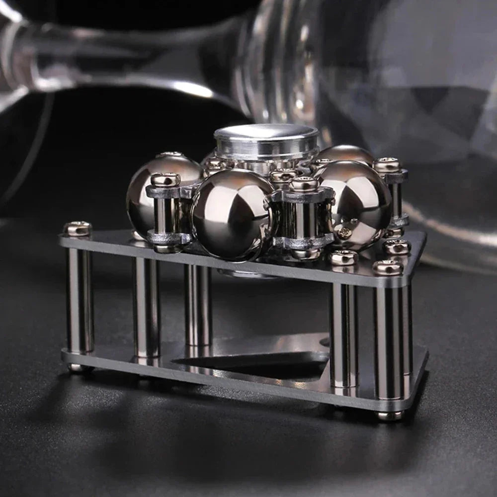 MindEase Premium Desk Spinner Double Pendulum Fidget Spinner Foldable Metal Antistress Stress Reliever