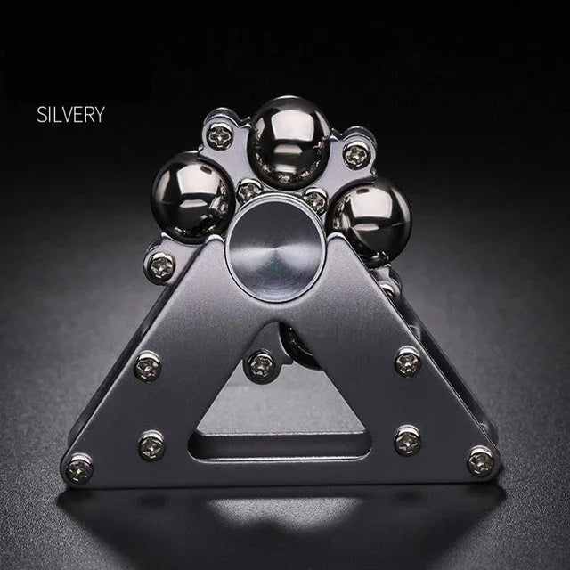 MindEase Premium Desk Spinner Double Pendulum Fidget Spinner Foldable Metal Antistress Stress Reliever