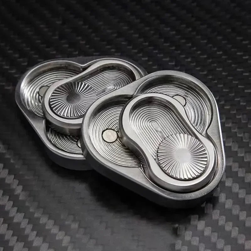Magnetic Triangular Metal Fidget Slider – EDC Stress Relief Executive Toy for Adults