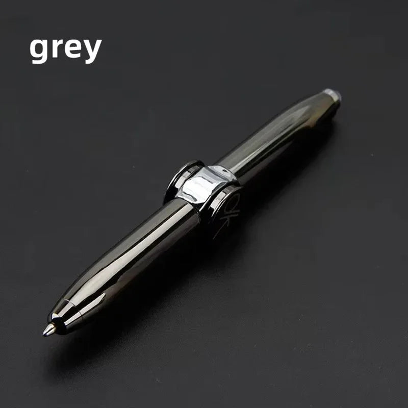 MindEase Multifunctional Spinner Pen with LED Light Finger Rotate Luminous Gyro Pens Fidgets Spinner LED Light Ballpoint Pen Metal Gyro Pen Gift