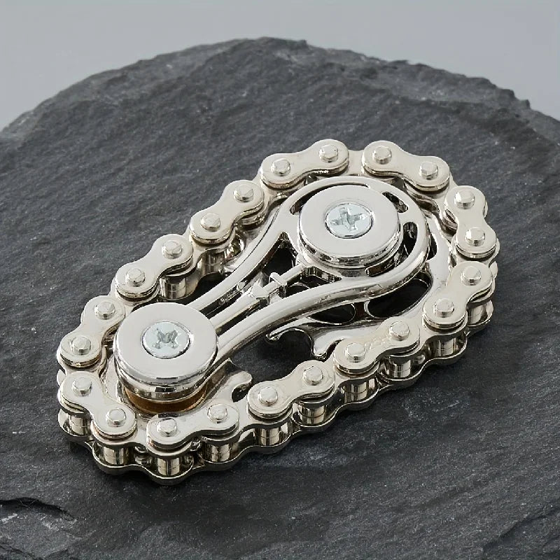 MindEase Gear Spinner Sprockets Flywheel Metal Bike Chains Fingertip Gyro Fidget Spinner stress relief