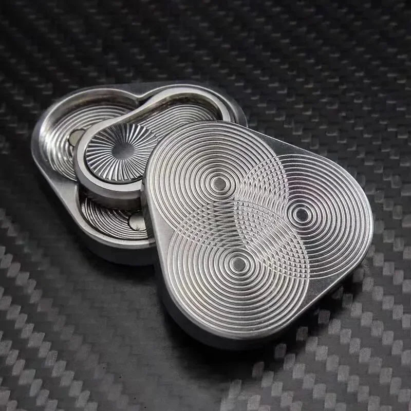 Magnetic Triangular Metal Fidget Slider – EDC Stress Relief Executive Toy for Adults