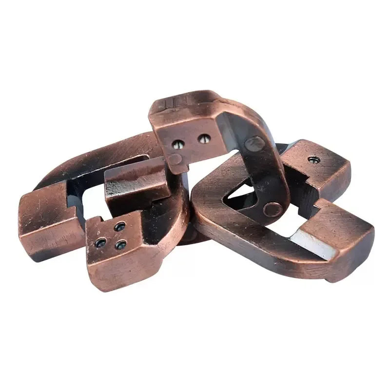 Metal Lock 3D Puzzle Brain Teaser - Unlock IQ Challenge Games Toy