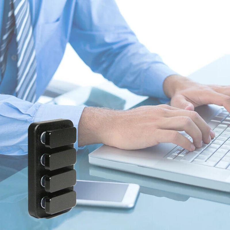Black Piano Keys Magnetic Fidget Clicker – Premium EDC Stress Relief Executive Toy