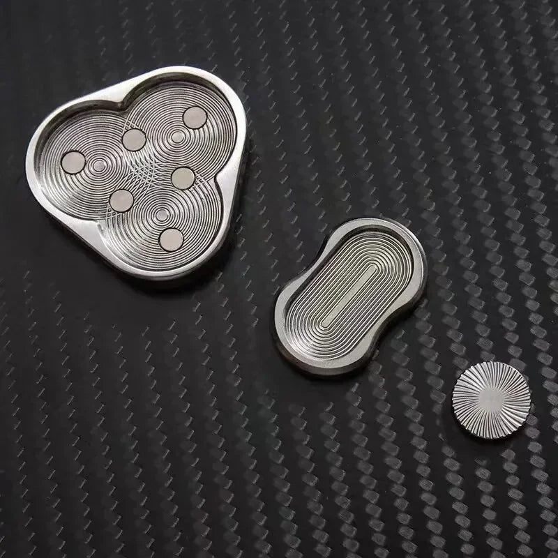 Magnetic Triangular Metal Fidget Slider – EDC Stress Relief Executive Toy for Adults