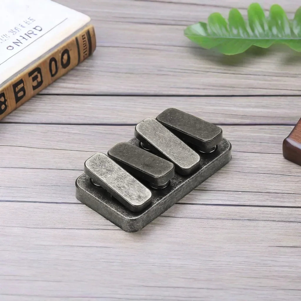Magnetic Metal piano Fidget Slider – Compact Stress Relief EDC Executive Toy for Adults