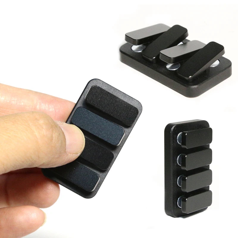 Black Piano Keys Magnetic Fidget Clicker – Premium EDC Stress Relief Executive Toy
