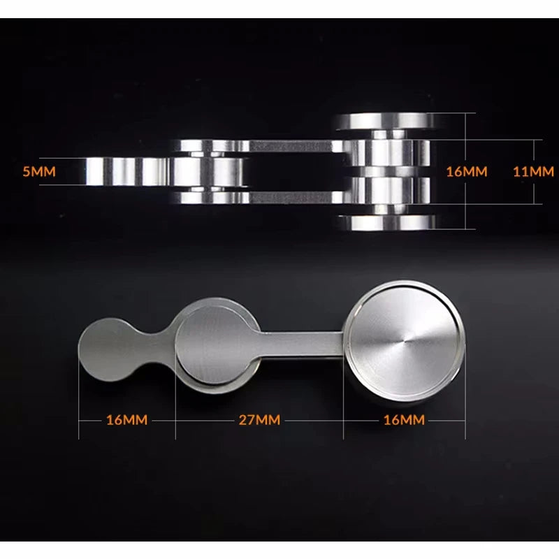 Stainless Steel Foldable Pendulum Fidget Spinner – Premium Anti-Stress EDC Executive Toy