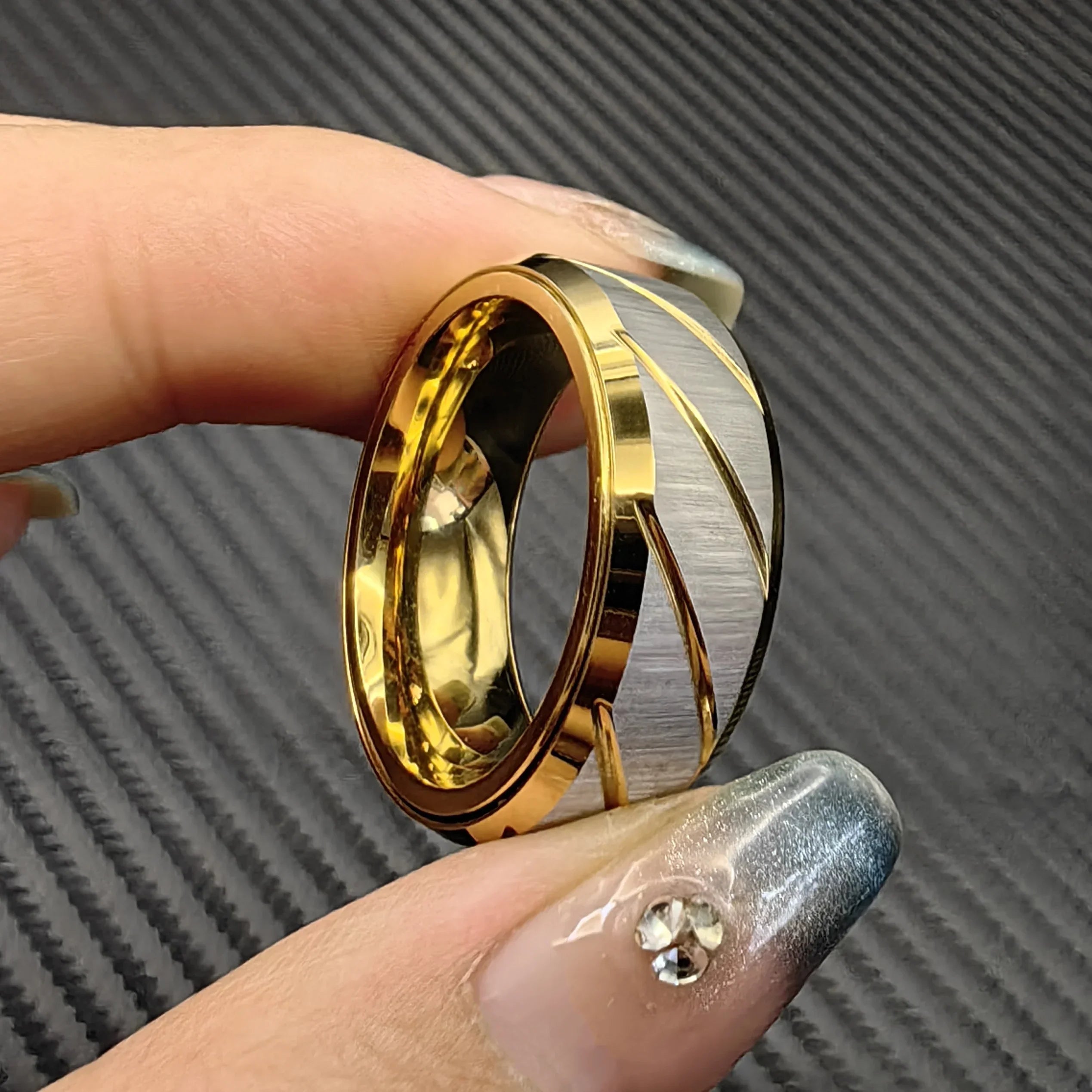 Metal Fidget Ratchet Ring – Stress Relief & Fashion Accessory for Adults