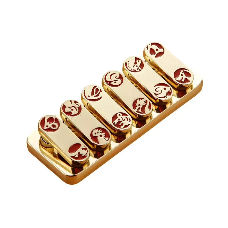 Magnetic Metal piano Fidget Slider – Compact Stress Relief EDC Executive Toy for Adults