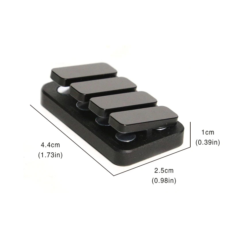 Black Piano Keys Magnetic Fidget Clicker – Premium EDC Stress Relief Executive Toy