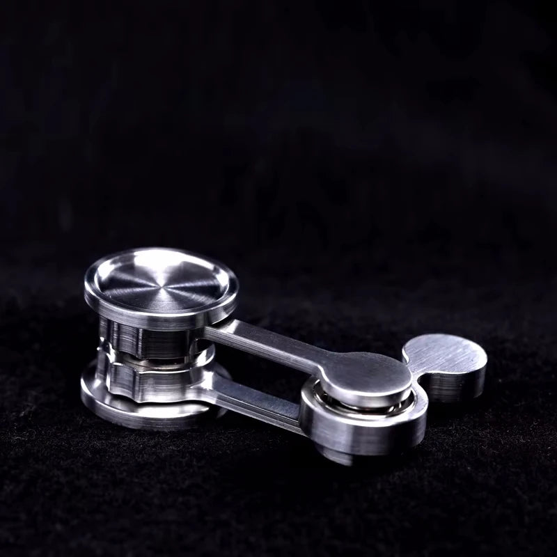 Stainless Steel Foldable Pendulum Fidget Spinner – Premium Anti-Stress EDC Executive Toy