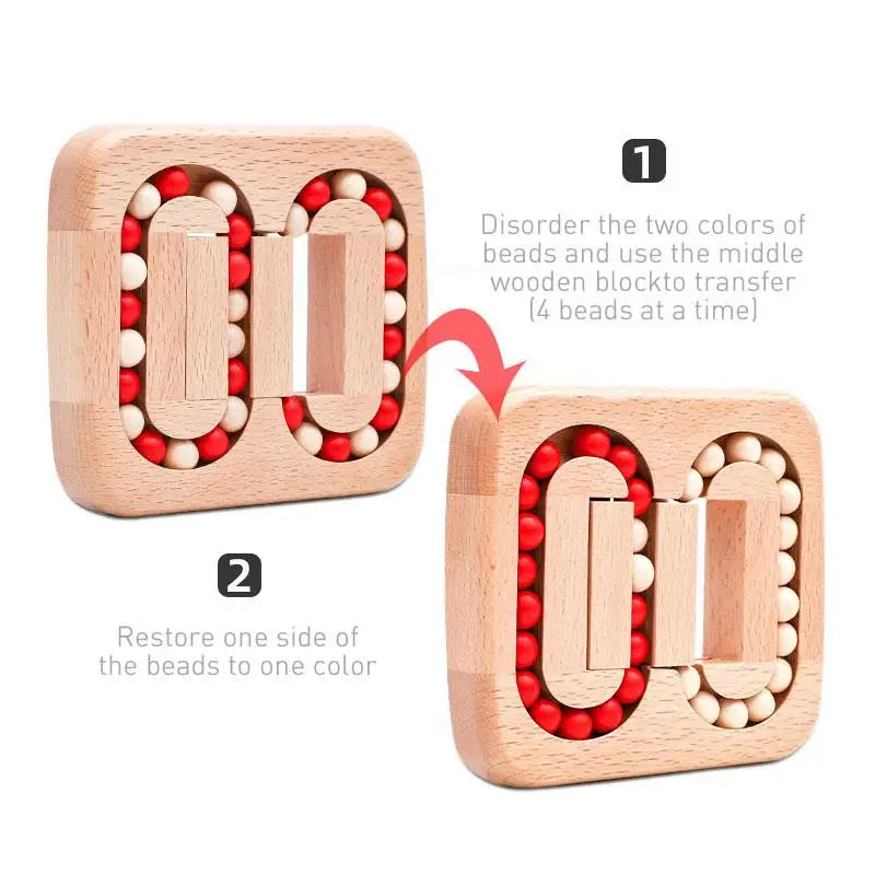 Wooden Brain Teaser Puzzle – Classic Luban Slide Lock | MindEase Smart & Calm Series
