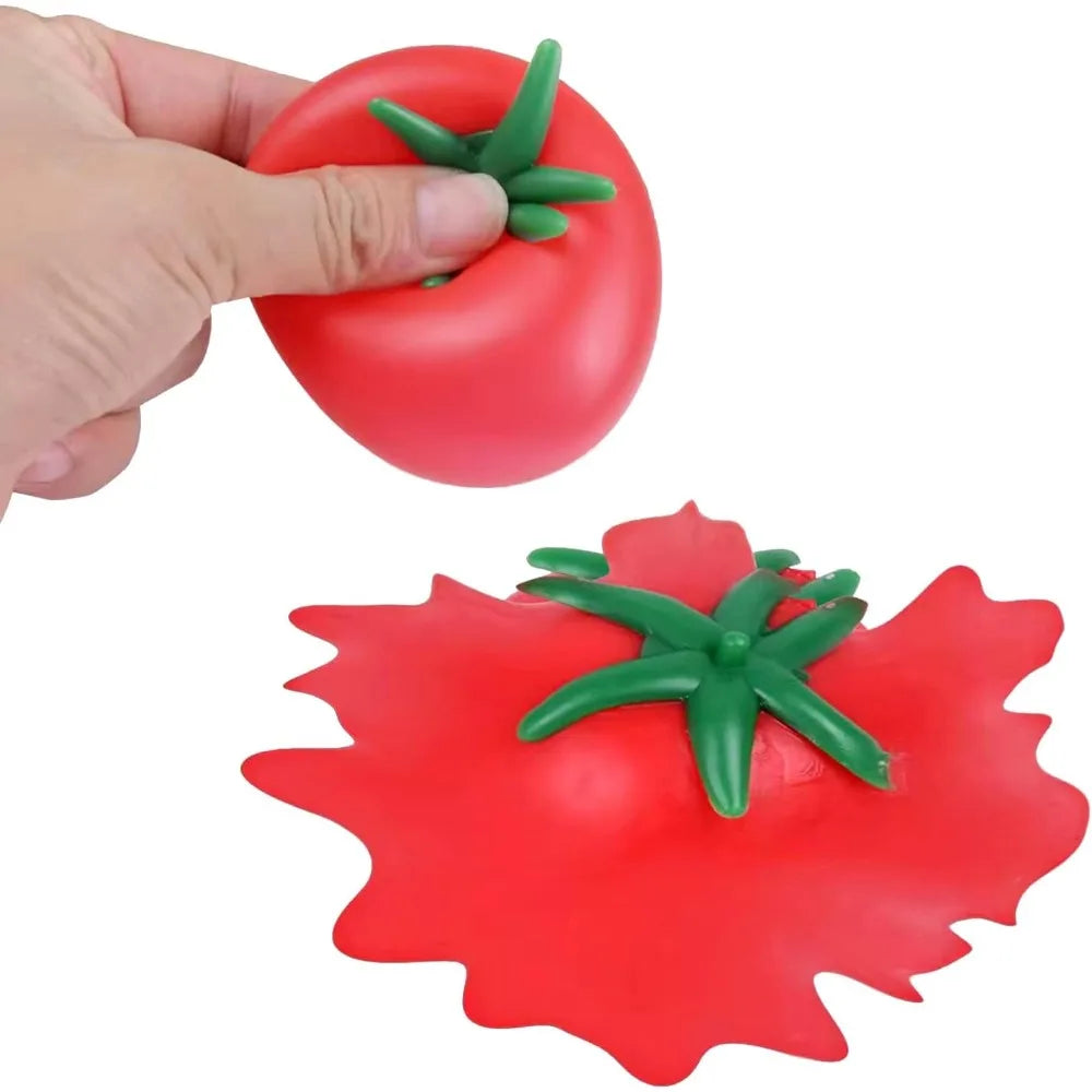 Tomato Squishy Stress Ball - Soft Fidget Sensory Toy Slow Rebound Squeeze 