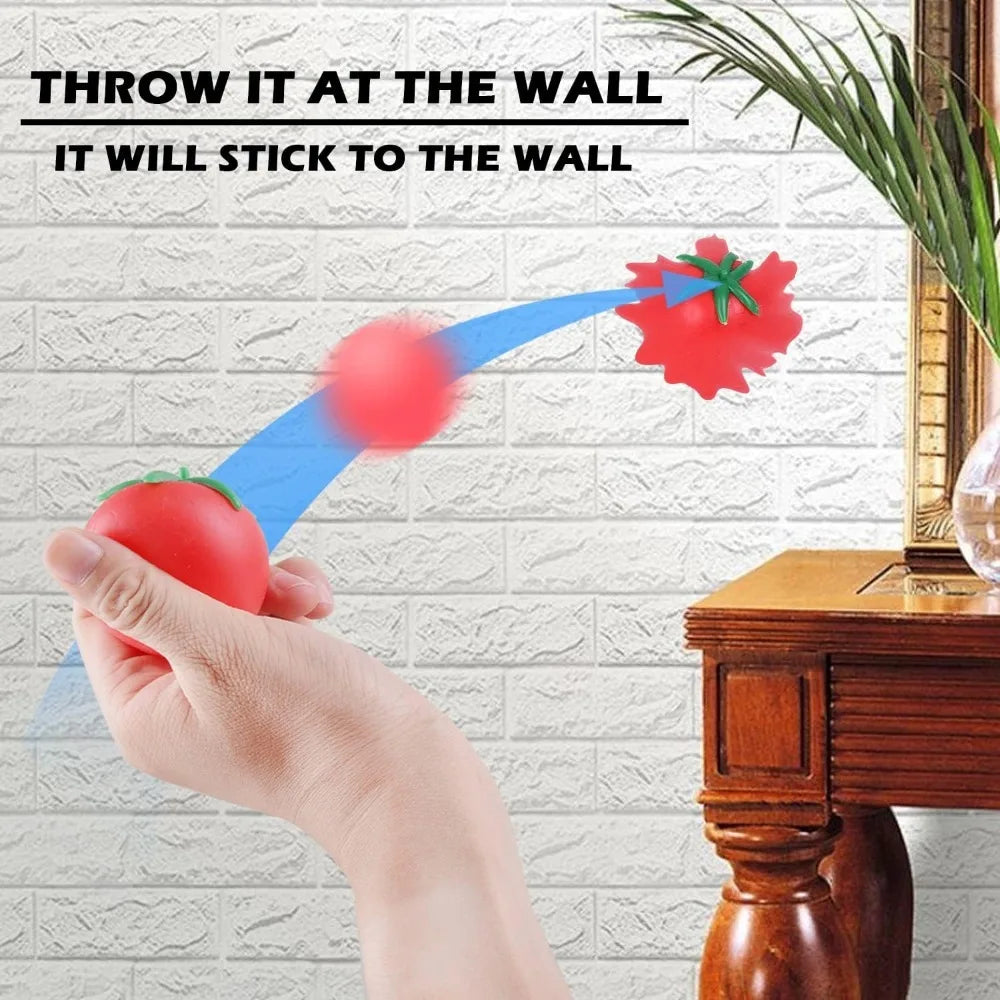 Tomato Squishy Stress Ball - Soft Fidget Sensory Toy Slow Rebound Squeeze 