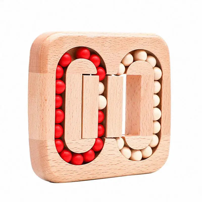 Wooden brain teaser puzzle Luban lock stress relief toy MindEase
