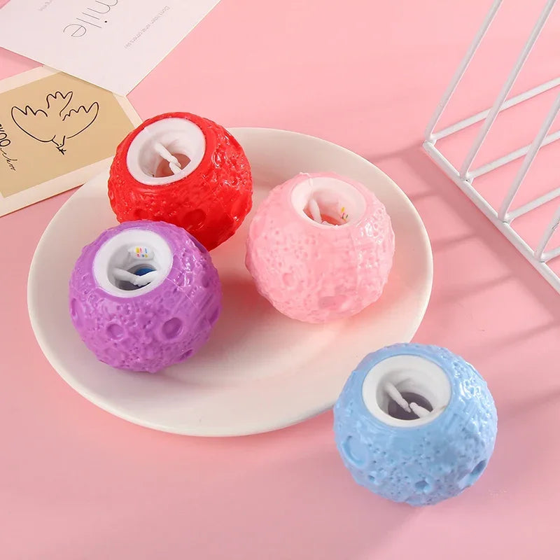 astronaut squeeze toy on colorful planet stress relief