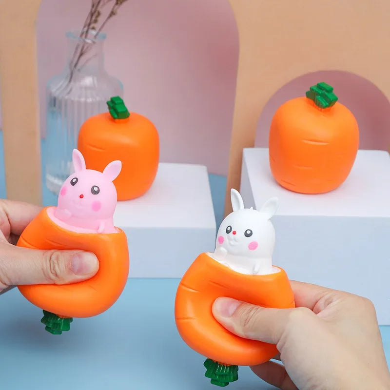kids and adults stress relief bunny carrot toy
